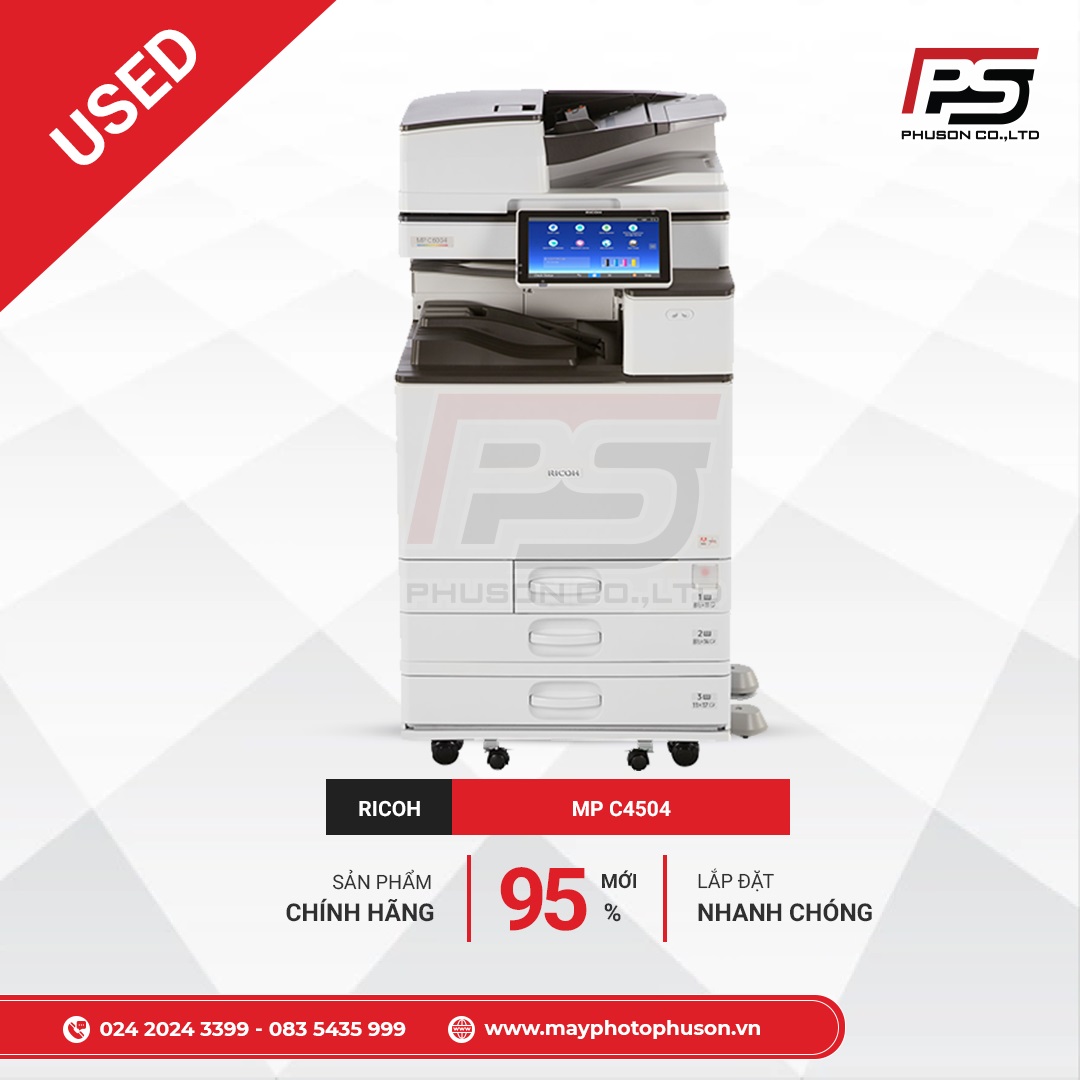 Ricoh MP C4504 Máy Photocopy Bãi Phú Sơn Group